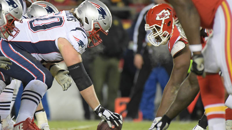 Patriots center David Andrews