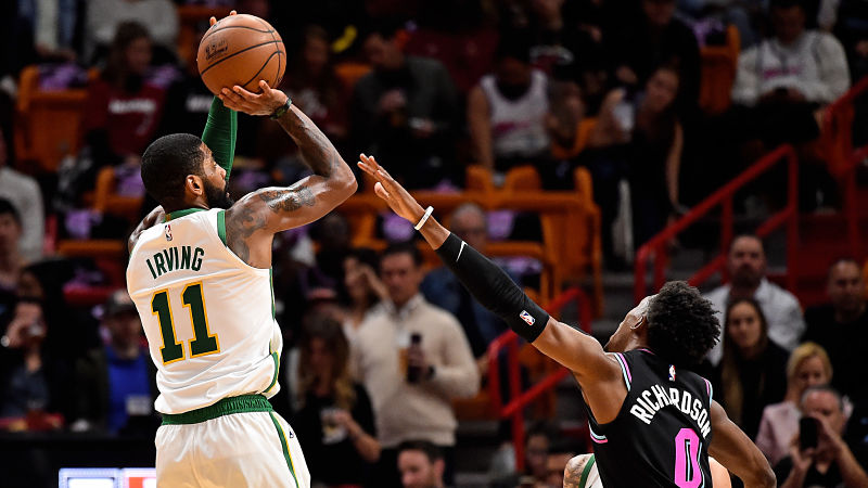 Boston Celtics point guard Kyrie Irving