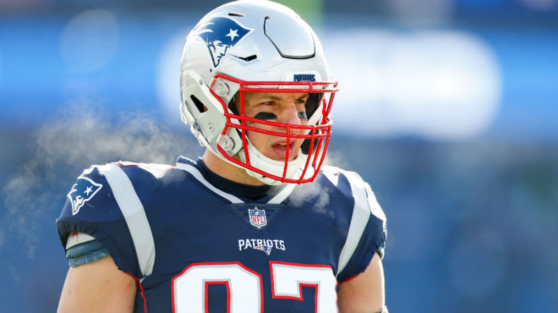 New England Patriots tight end Rob Gronkowski