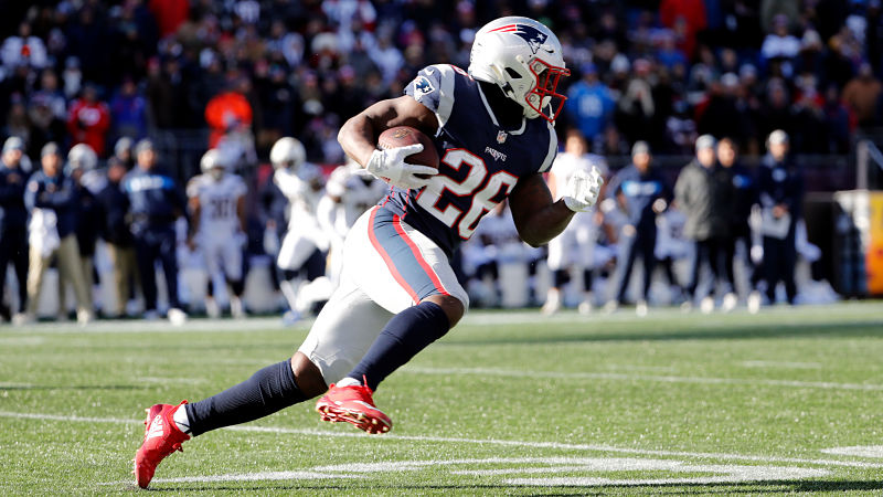 New England Patriots running back Sony Michel