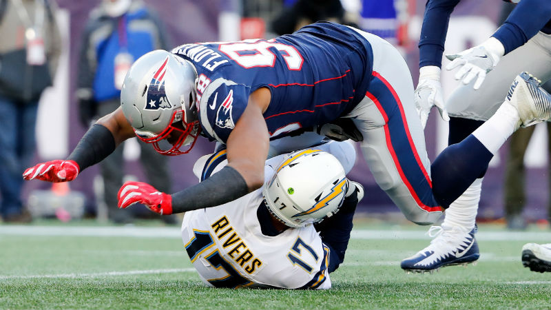 New England Patriots defensive end Trey Flowers