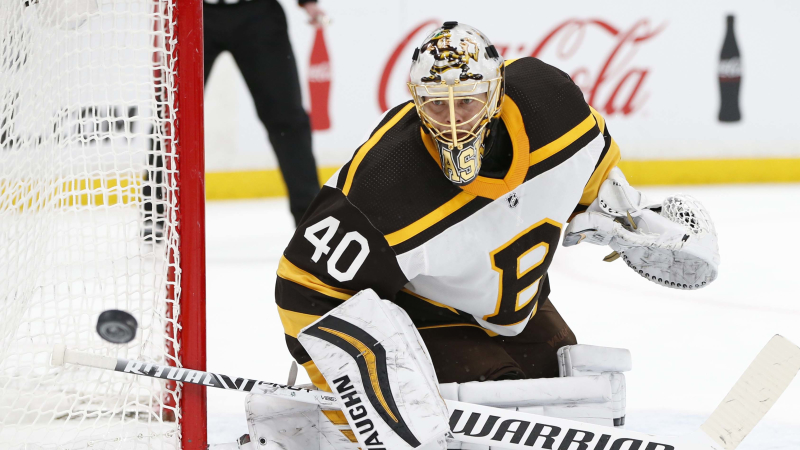 Boston Bruins goalie Tuukka Rask