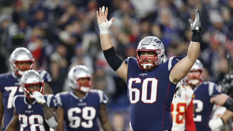 New England Patriots center David Andrews