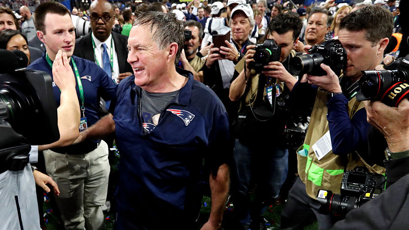 New England Patriots head coach Bill Belichick