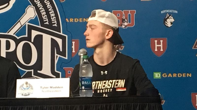 Northeastern forward Tyler Madden