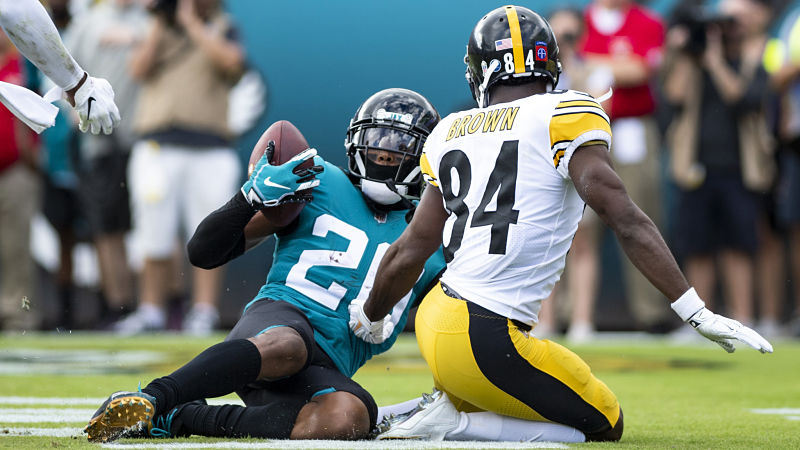 Jacksonville Jaguars cornerback Jalen Ramsey and Pittsburgh Steelers receiver Antonio Brown