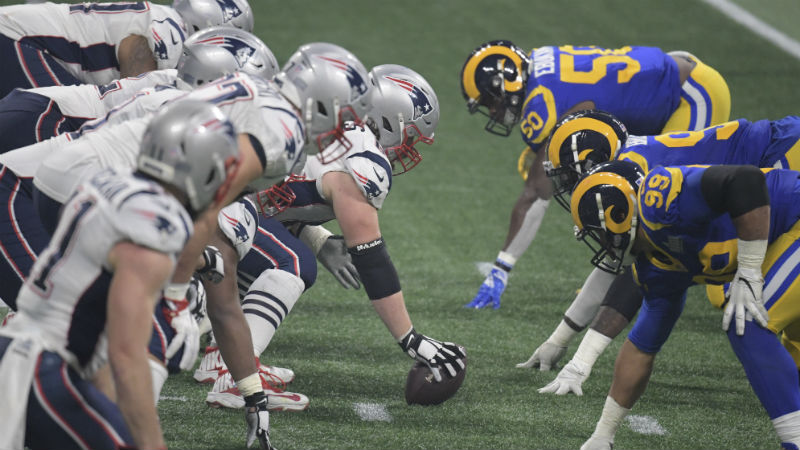 New England Patriots offensive line