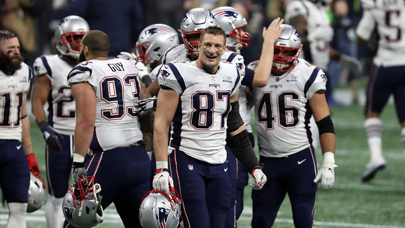 New England Patriots tight end Rob Gronkowski