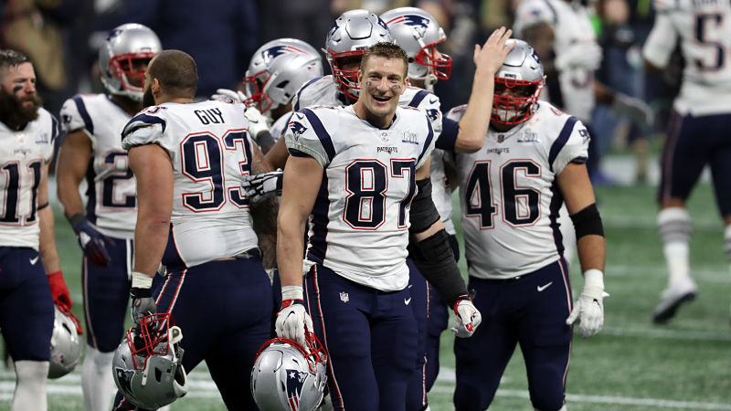 New England Patriots tight end Rob Gronkowski
