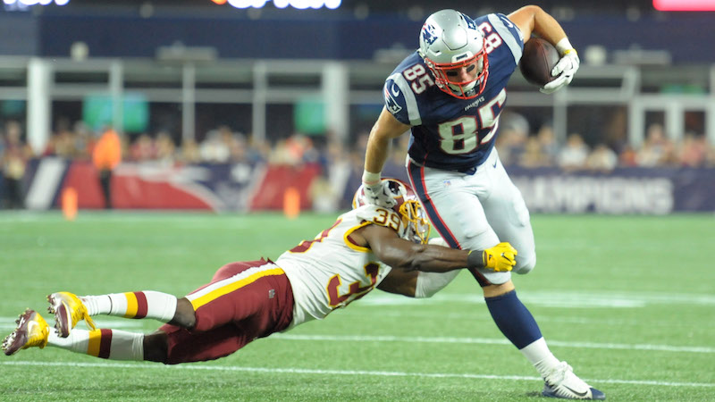Patriots tight end Ryan Izzo