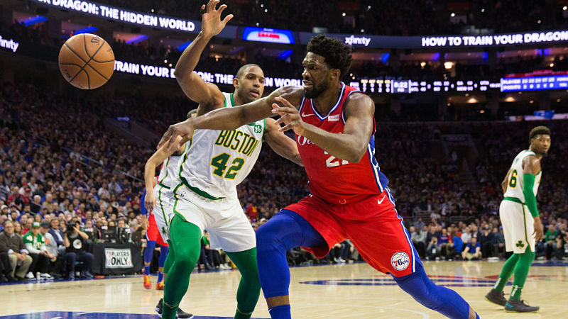 Philadelphia 76ers forward Al Horford and center Joel Embiid