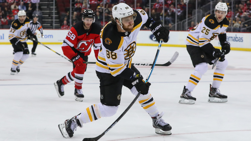 Boston Bruins winger David Pastrnak