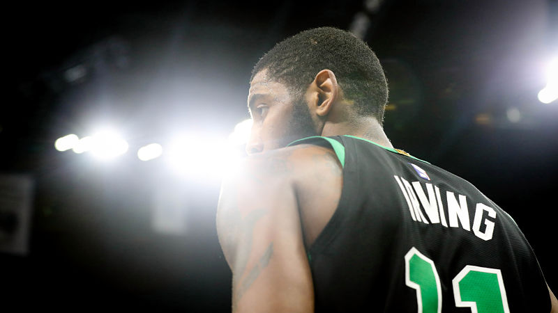 Boston Celtics point guard Kyrie Irving