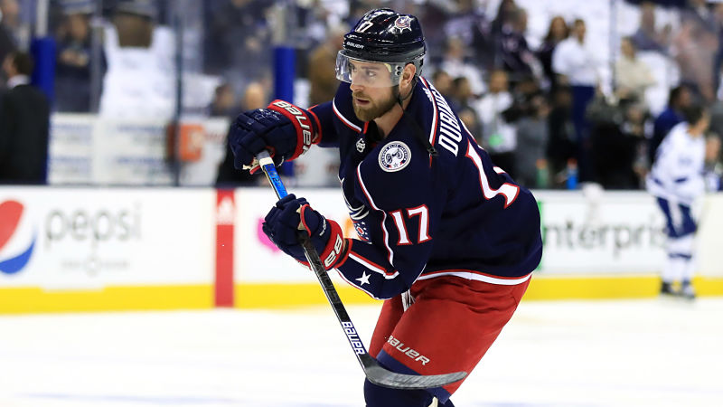 Columbus Blue Jackets' forward Brandon Dubinsky