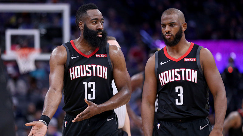 Houston Rockets' Chris Paul And James Harden