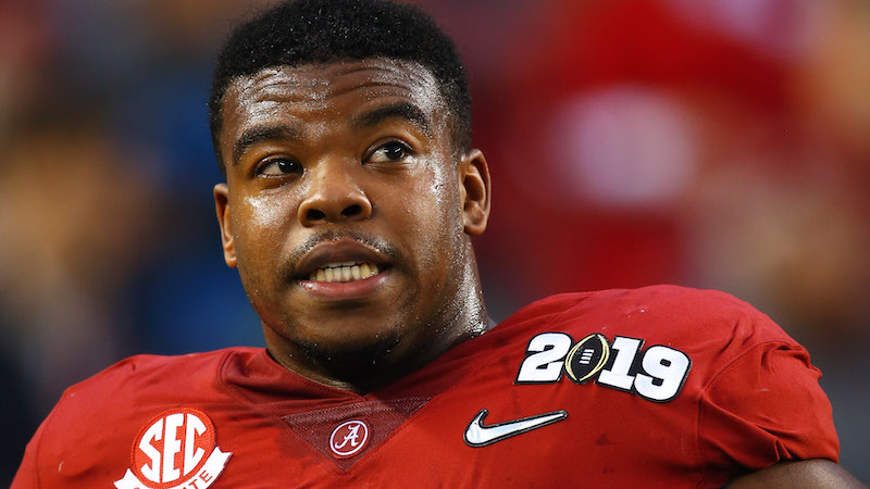 Alabama running back Damien Harris