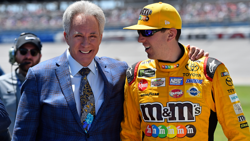 NASCAR's Darell Waltrip and Kyle Busch