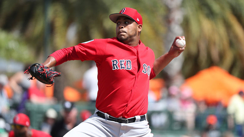 Boston Red Sox pitcher Darwinzon Hernandez