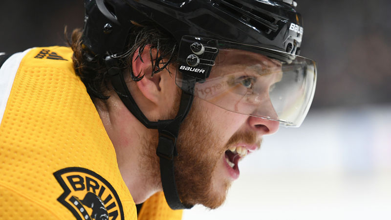 Boston Bruins forward David Pastrnak