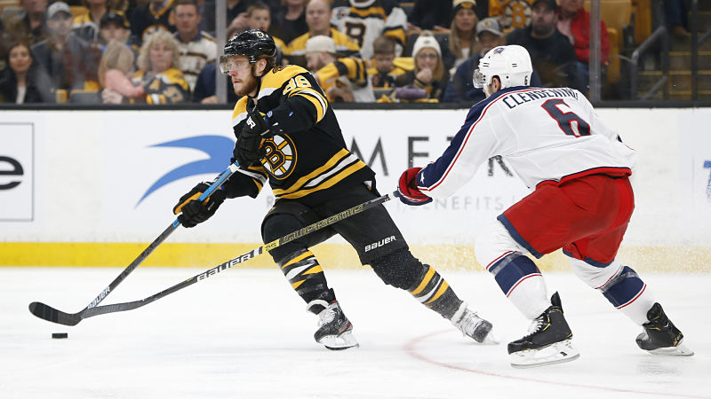 Boston Bruins forward David Pastrnak