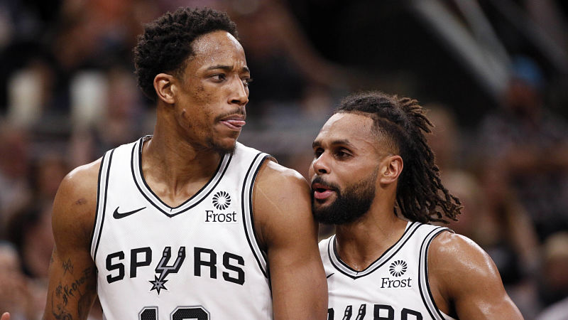 San Antonio Spurs guard DeMar DeRozan
