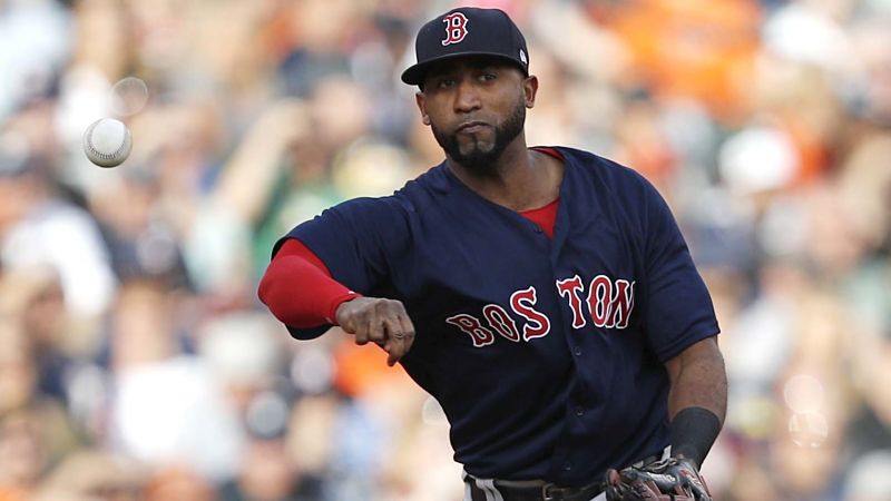 Boston Red Sox infielder Eduardo Nunez
