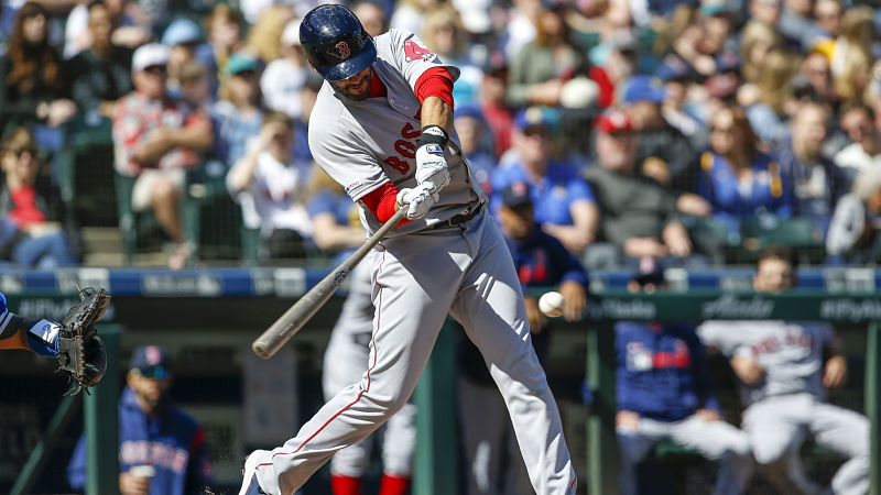 Boston Red Sox designated hitter J.D. Martinez