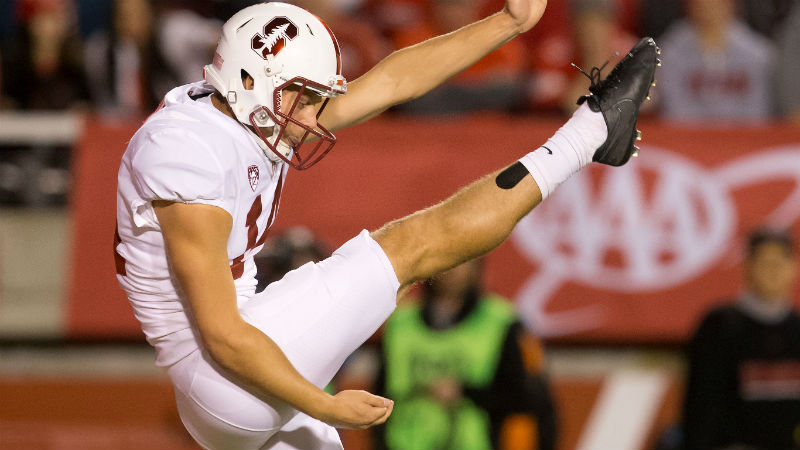 Stanford Cardinal punter Jake Bailey