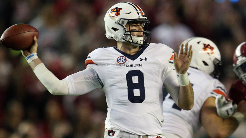 Auburn Tigers quarterback Jarrett Stidham
