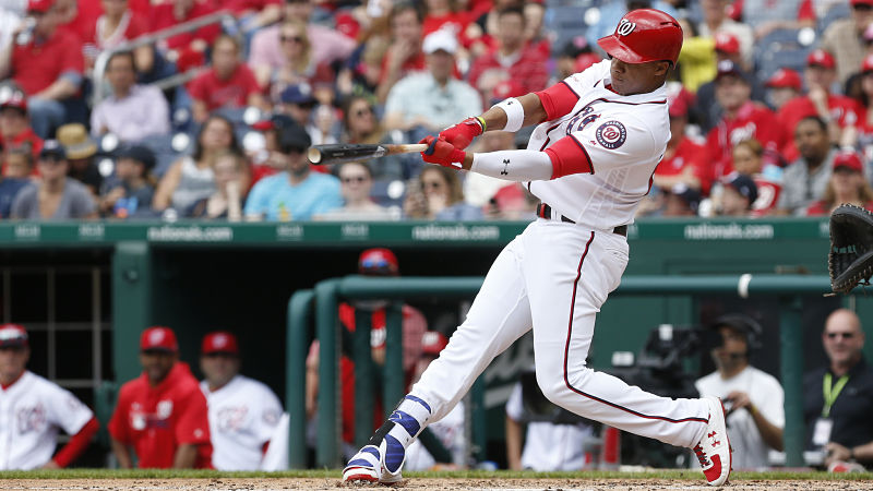 Washinton Nationals left fielder Juan Soto
