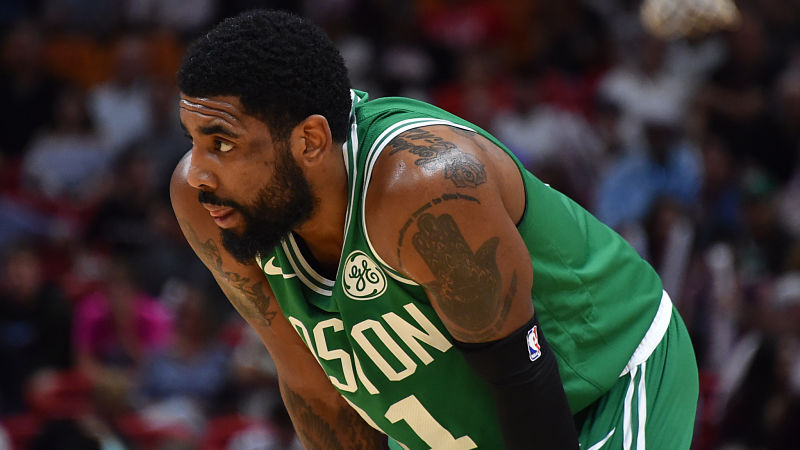 Boston Celtics point guard Kyrie Irving