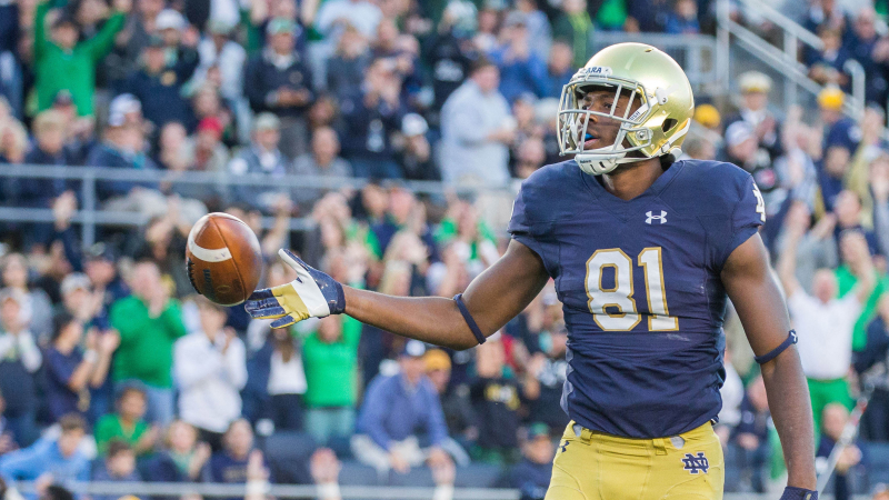 Notre Dame wide receiver Miles Boykin