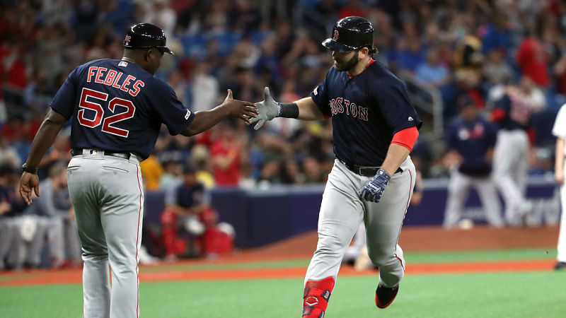 Boston REd Sox first baseman Mitch Moreland