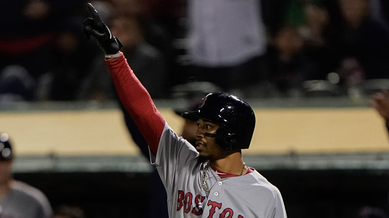Boston Red Sox outfielder Mookie Betts