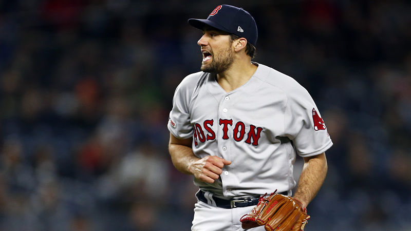 Boston Red Sox pitcher Nathan Eovladi