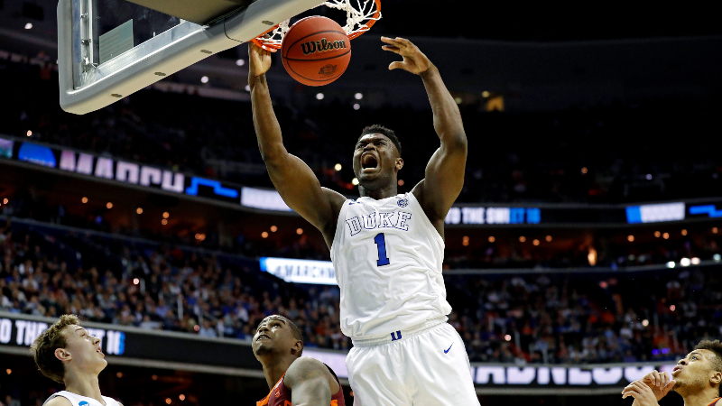 Duke Blue Devils forward Zion Williamson (1)
