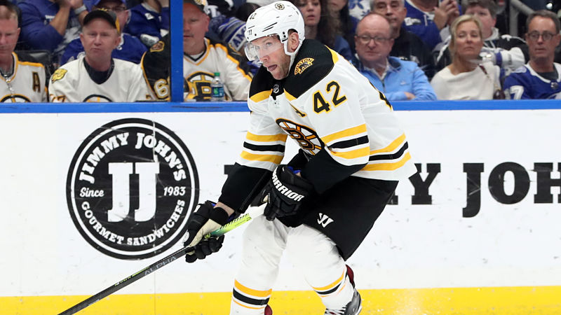 Boston Bruins winger David Backes