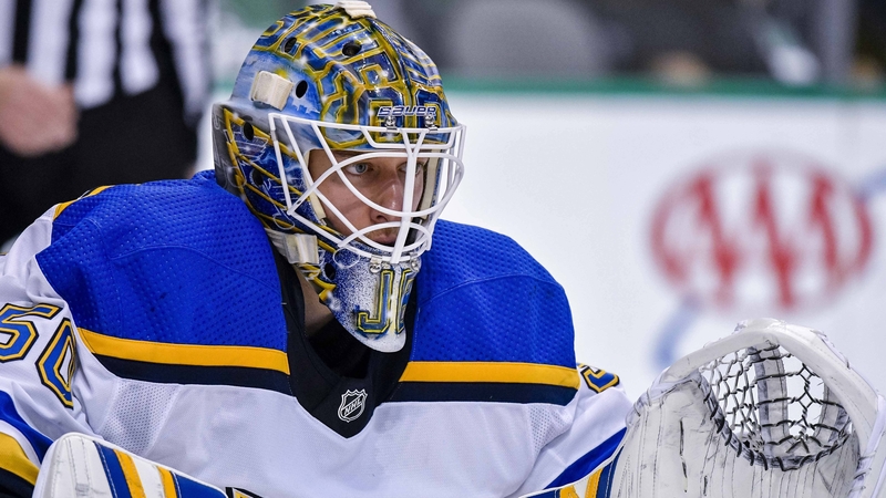St. Louis Blue Goaltender Jordan Binnington