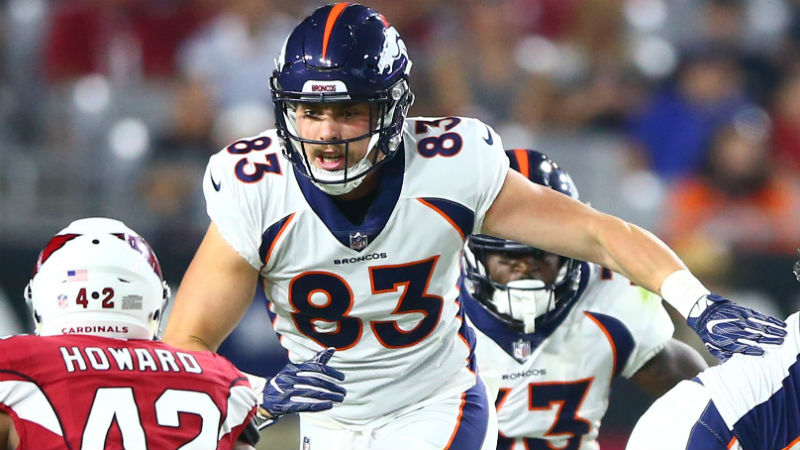 Denver Broncos tight end Matt LaCosse