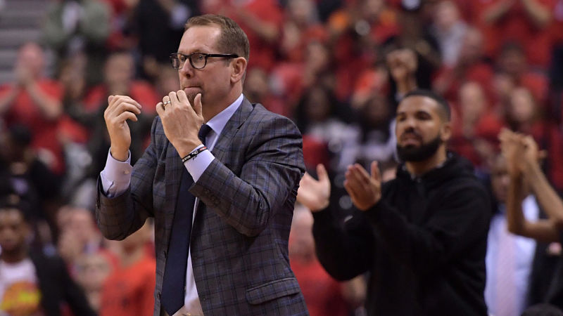 Toronto Raptors head coach Nick Nurse