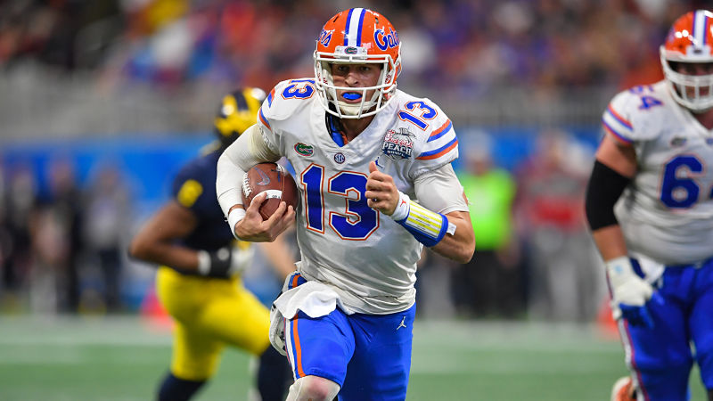 Florida Gators quarterback Feleipe Franks