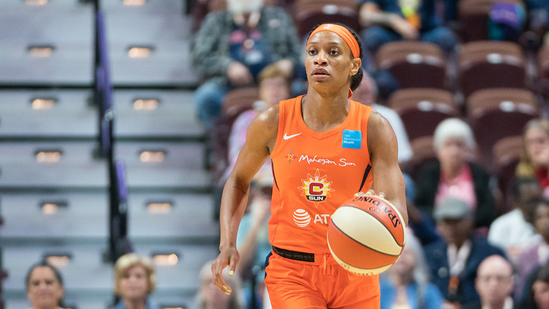 Connecticut Sun guard Jasmine Thomas