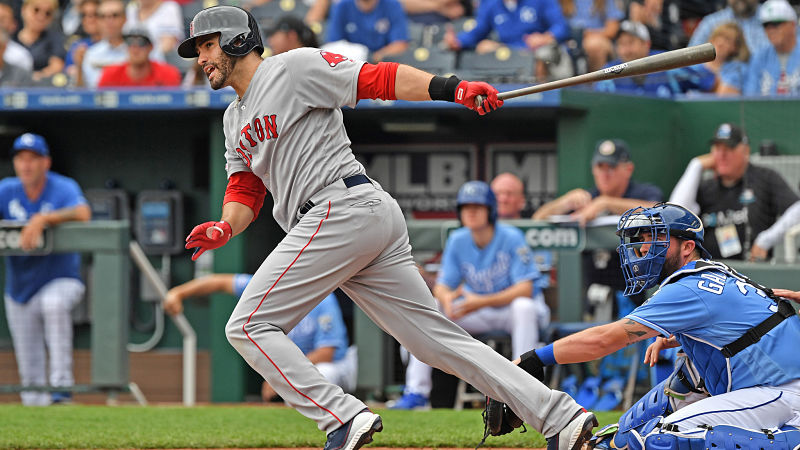 Boston Red Sox designated hitter J.D. Martinez