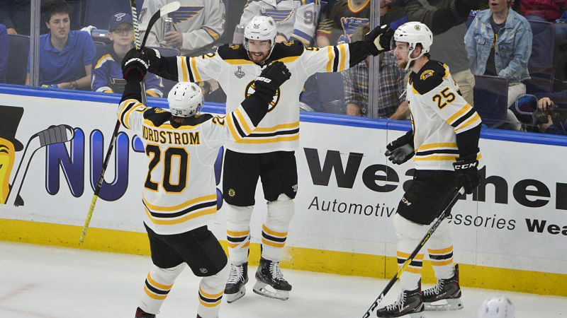 Boston Bruins forwards Joakim Nordstrom