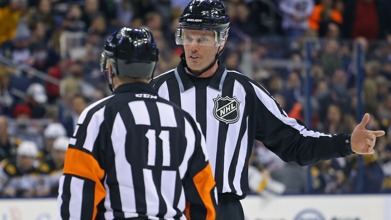 NHL Referee Kelly Sutherland