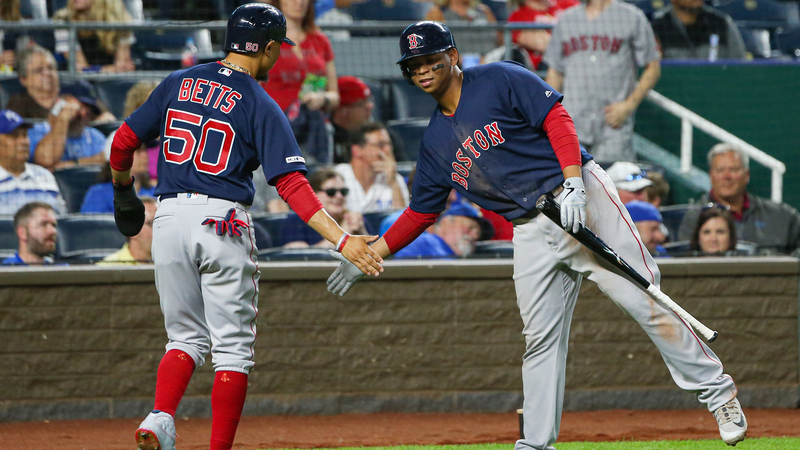 Red Sox OF Mookie Betts, 3B Rafael Dever