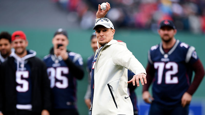 Retired New England Patriots player Rob Gronkowski