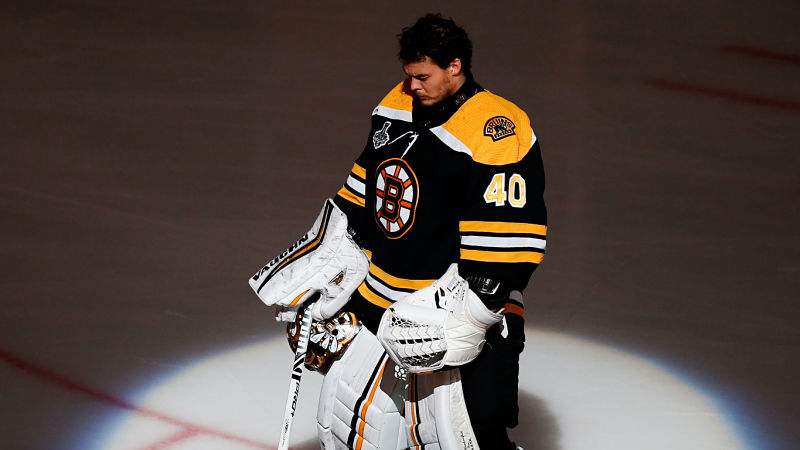Boston Bruins goaltender Tuukka Rask