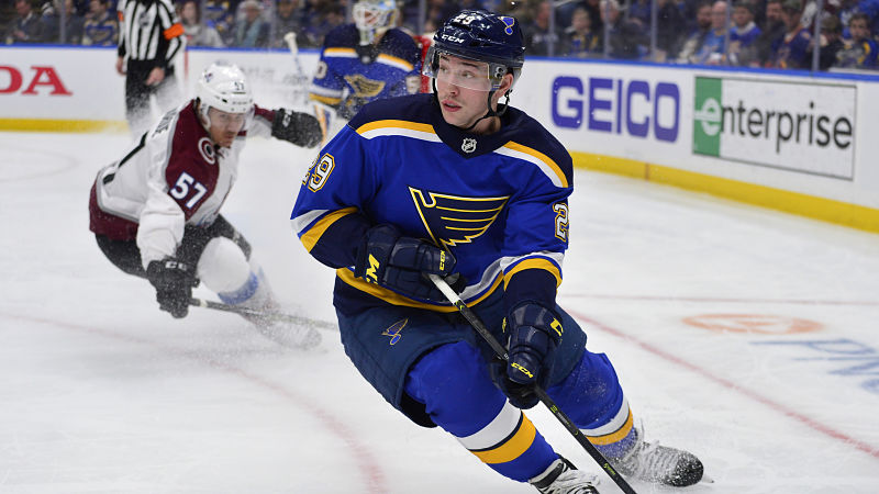 St. Louis Blues defenseman Vince Dunn