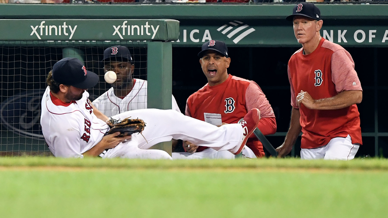 Boston Red Sox Manager Alex Cora And First Baseman Sam Travis